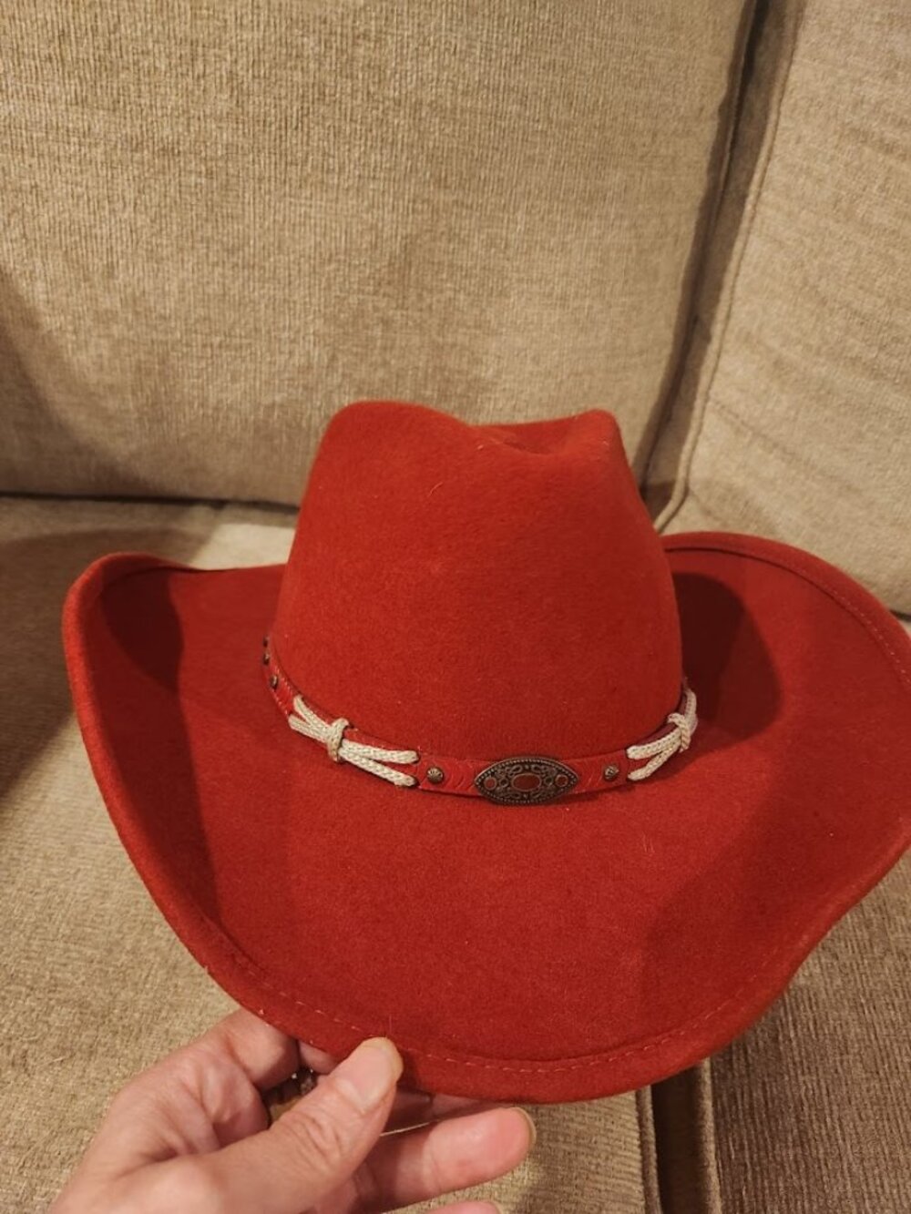 sexy red cowboy hat